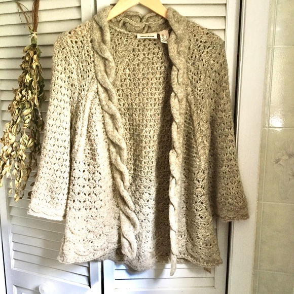 {NWT DKNY Jeans} Alpaca Blend Cardigan Sweater, L - Picture 8 of 8